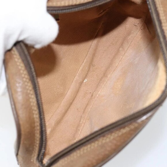 GUCCI GG Supreme Web Sherry Line Bag PVC Beige Gold 89 02 066 Auth BA7117 - Picture 12 of 16